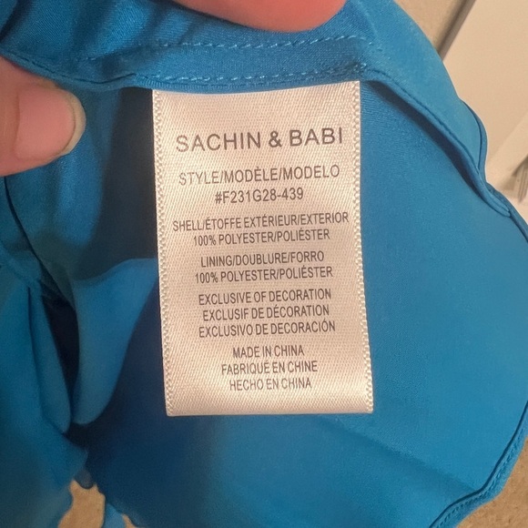 Sachin & Babi MaKayla Gown NWT - AZURE - Picture 8 of 12